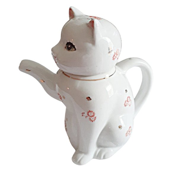 πΊVintage Ceramic Cat Paw Spout Tea Pot - Picture 1 of 6
